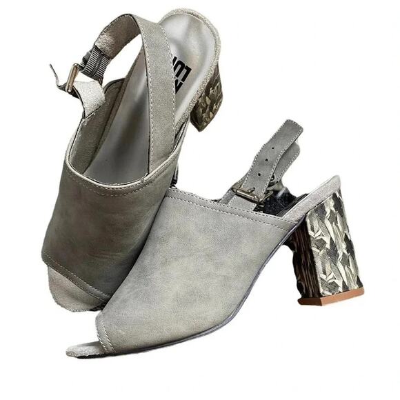 Muk Luks Sling Back Block Heels Size 38 - Picture 1 of 6